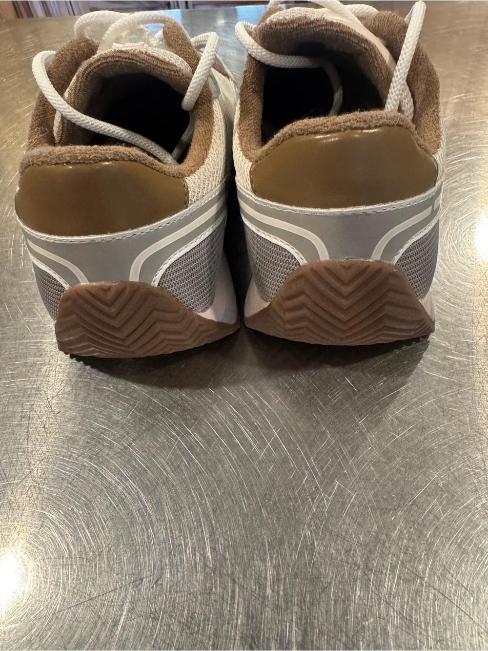 Michael Kors Beige, White and Gray Women's Sneakers - Picture 4 of 8